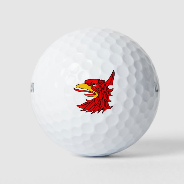 Vogelroter Kreaturenbeere Golfball (Vorderseite)