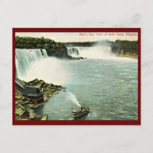 Vogel's Eye View, Niagara Falls Vintag Postkarte