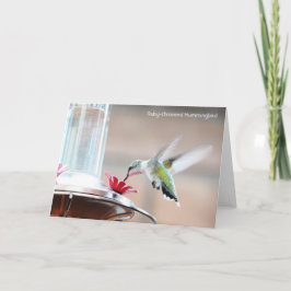 Vogelsammlung: Hummingbird (leere Notizen) Karte