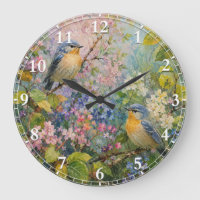 Vogelsang unter Blüten