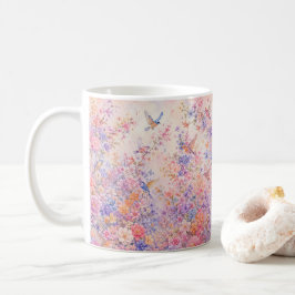 Vogelsang unter Blüten Kaffeetasse
