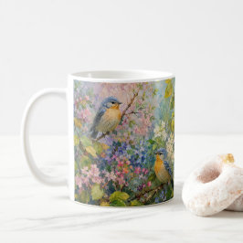 Vogelsang unter Blüten Kaffeetasse