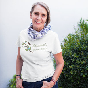 Vogelschau-Crew Geburtstag T-Shirt