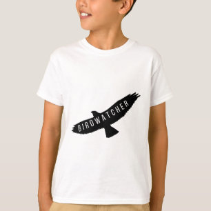 Vogelschauer-Vogelkunst-Logo T-Shirt