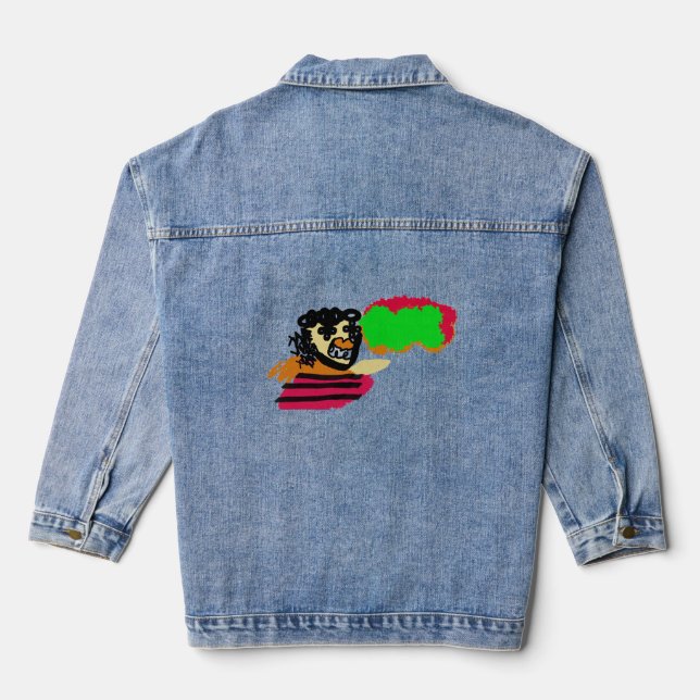 Vogelscheuche Freude Jeansjacke (Rückseite)