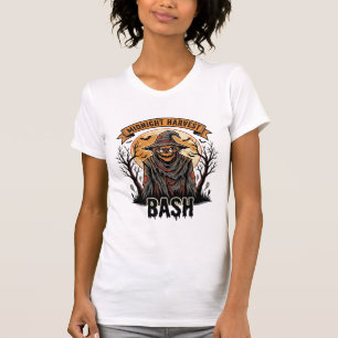 Vogelscheuche Halloween-Shirt Vintage-Gravur-Party T-Shirt