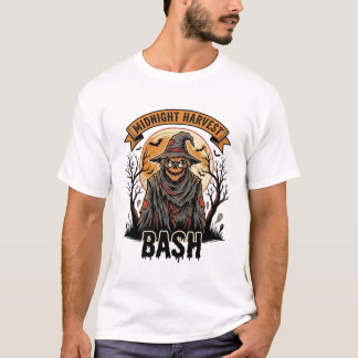 Vogelscheuche Halloween-Shirt Vintage-Gravur-Party T-Shirt