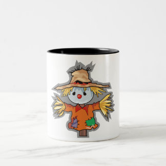 Vogelscheuche-Halloween-Tasse Zweifarbige Tasse