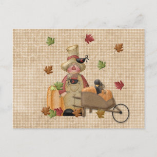 Vogelscheuche Postkarte