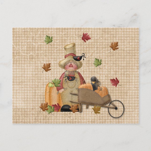 Vogelscheuche Postkarte (Vorderseite)