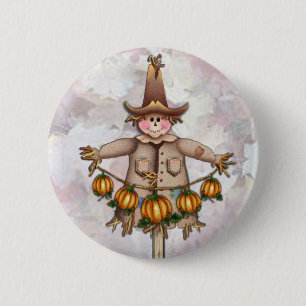 VOGELSCHEUCHE-u. KÜRBIS-GIRLANDE durch SHARON Button