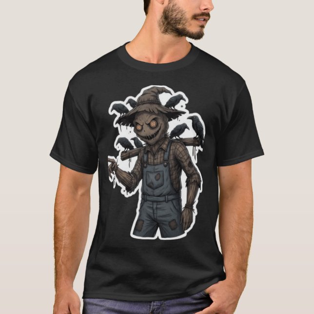 Vogelscheuchen-Familienmädchen T-Shirt (Vorderseite)