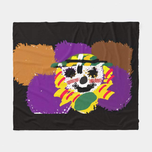Vogelscheuchen-Patch-Kuscheltier Fleecedecke (Vorderseite (Horizontal))