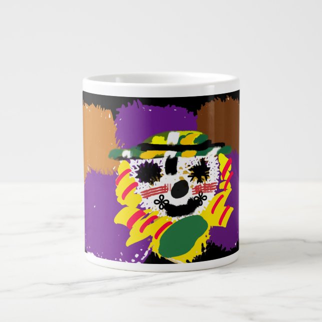 Vogelscheuchen-Patch-Kuscheltier Jumbo-Tasse (Vorderseite)