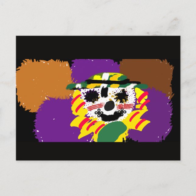 Vogelscheuchen-Patch-Kuscheltier Postkarte (Vorderseite)