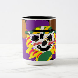 Vogelscheuchen-Patch-Kuscheltier Zweifarbige Tasse