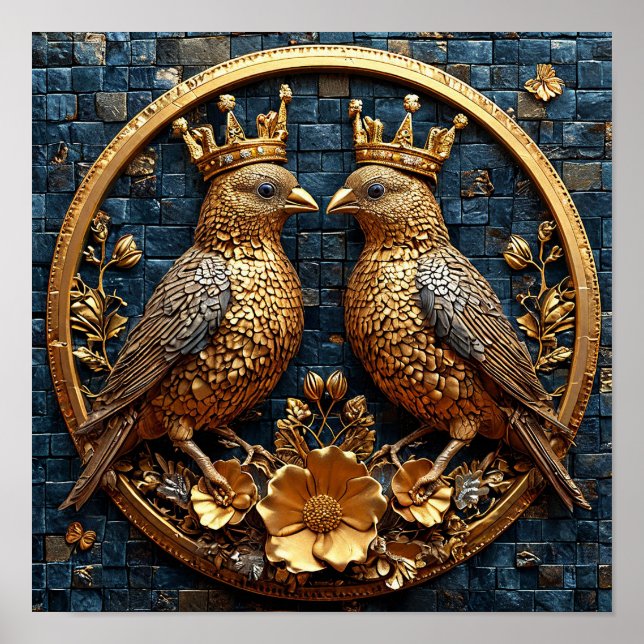 Vogelschmuck Poster (Vorne)