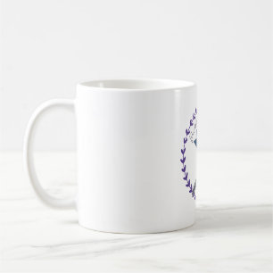Vogelschutzlogo der lila Martin-Vogelbeobachtung Kaffeetasse
