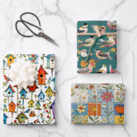 Vogelschutzpatchwork und Vogelhäuser