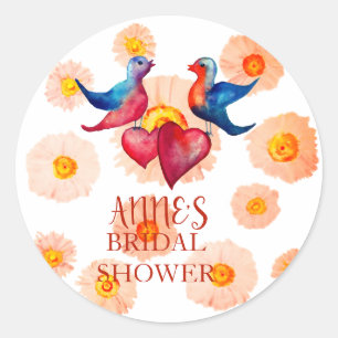 Vogelschutzsticker Brautparty Runder Aufkleber
