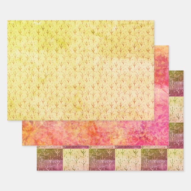 Vogelspuren im Herbst Geschenkpapier Set (Set)