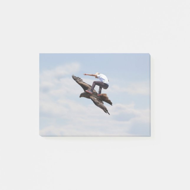Vogelsurfen Post-it Klebezettel (Vorderseite)
