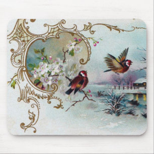 Vogelszene Mousepad