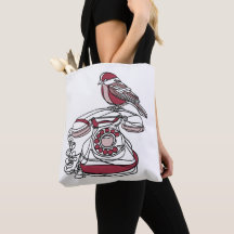 Vogeltasche mit Telefon-Tragetasche