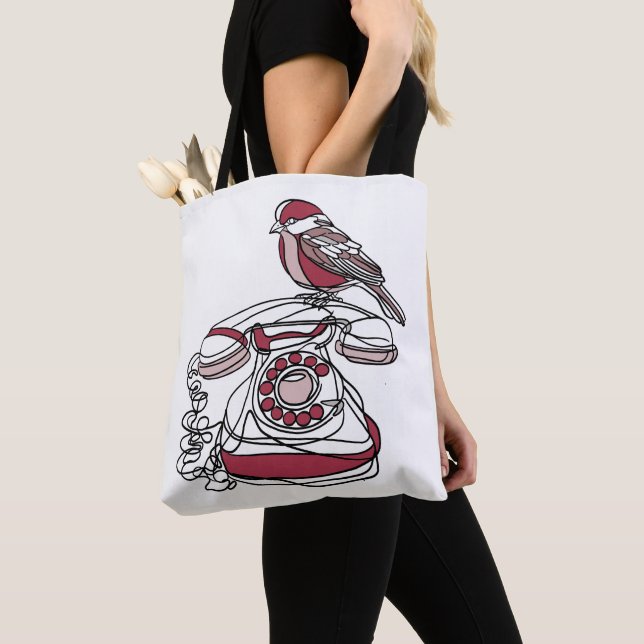 Vogeltasche mit Telefon-Tragetasche (Von Nahem)