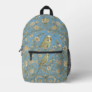 Vogeltasche – Wellensittich-Design Bedruckter Rucksack