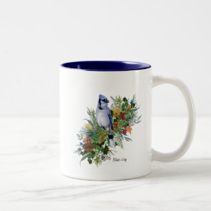 Vogeltasse Blauhäher Zweifarbige Tasse