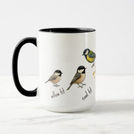 Vogeltasse – Gartenvögel Aquarell-Kaffeetasse Tasse