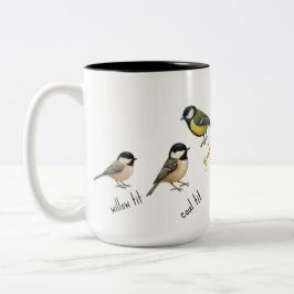 Vogeltasse – Gartenvögel Aquarell-Kaffeetasse Zweifarbige Tasse