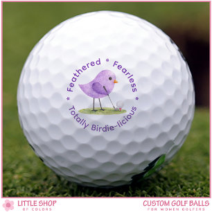 Vogelthemen Damen individuell anpassbar Golfball