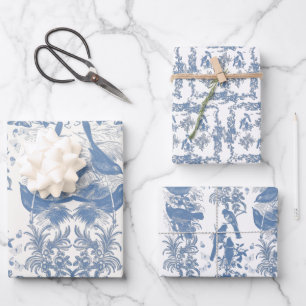 Vogeltoilpapier Geschenkpapier Set