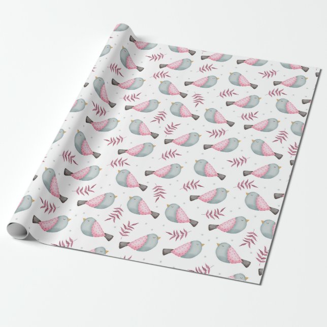Vogelumschlagpapier Geschenkpapier (Ungerollt)