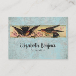 Vogelversammlungspapier, FARBEN & GRÖSSEN - Große Visitenkarte