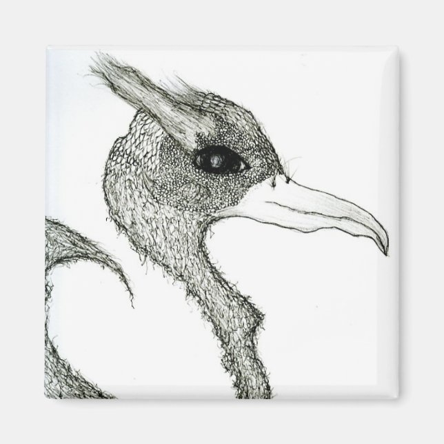 Vogelvogel Magnet (Vorne)