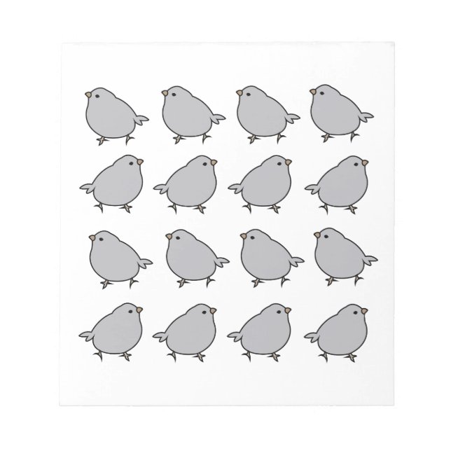 Vogelvögel Notizblock (Vorderseite)