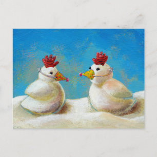 Vogelwechsel bei benutzerdefinierten Adresskarten Ankündigungspostkarte