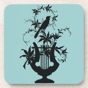 Vogelwelt-Silhouette Getränkeuntersetzer