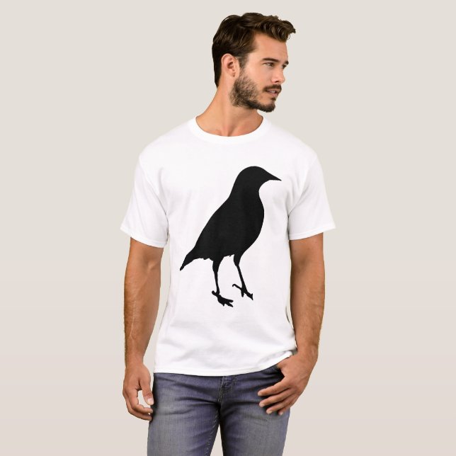 Vogelwelt-Silhouette T-Shirt (Vorne ganz)