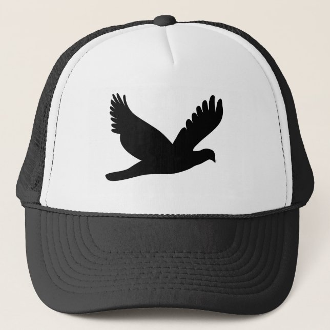 Vogelwelt-Silhouette Truckerkappe (Vorderseite)