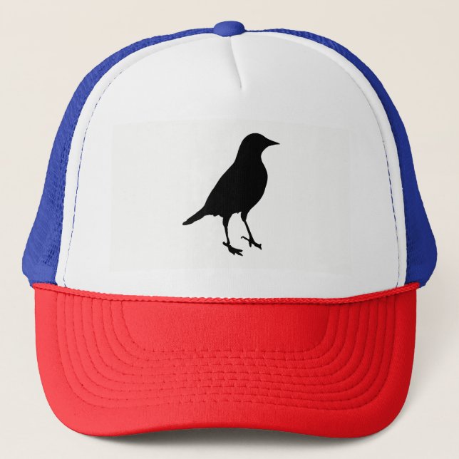 Vogelwelt-Silhouette Truckerkappe (Vorderseite)