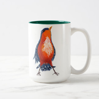 Vogelwelt-Tasse Zweifarbige Tasse