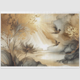 Vogelzwirnpapier, Decoupage, Geschenkverpackung Seidenpapier