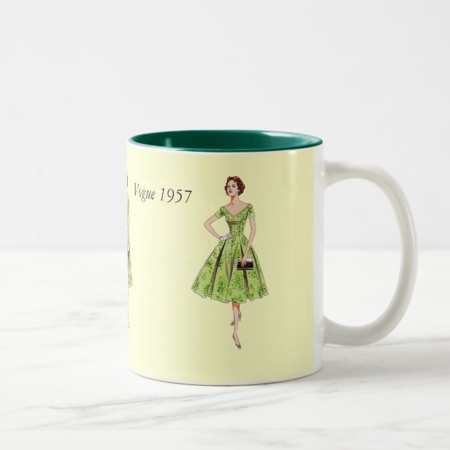 Vogue 1957 zweifarbige tasse (Rechts)