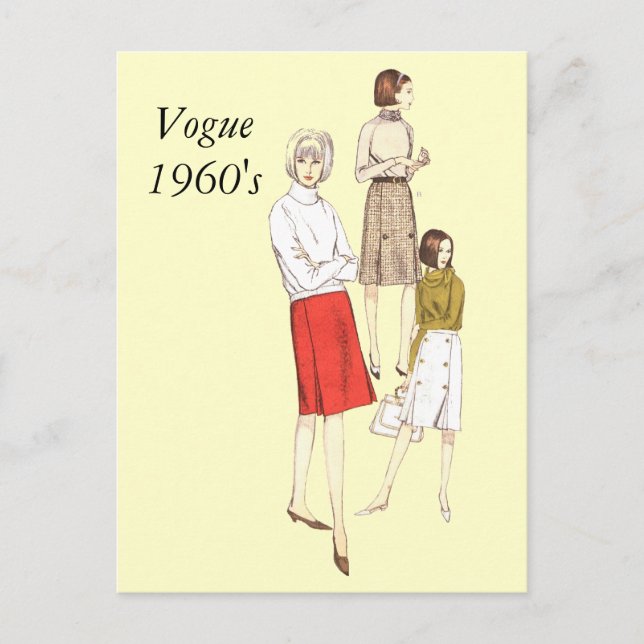 Vogue der 60er, Vogue1960er Postkarte (Vorderseite)