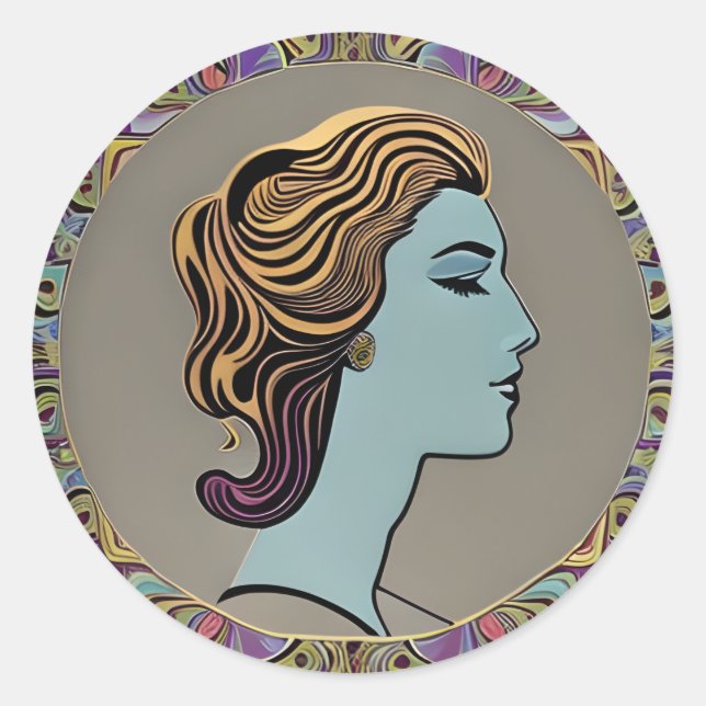 Vogue Lady Sticker v2 (Vorderseite)