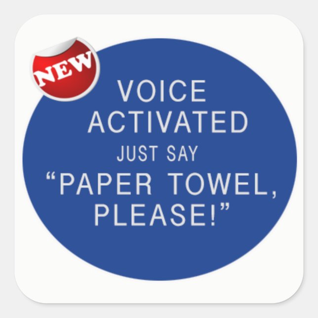 Voice Aktivierte Hand Drogerie Kurbel Sticker (Vorderseite)